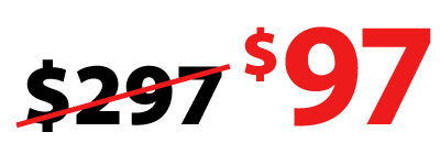 Price tag graphic with an ascending arrow indicating a rise to $97.