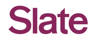 This image displays the logo of "slate," which is styled in a distinct purple color with a modern typeface.